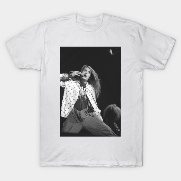 Mike Patton Faith No More BW Photograph T-Shirt by Concert Photos